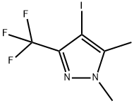 4-Bromo-1,5-dimethyl-3-trifluoromethyl-3H-pyrazole Structure