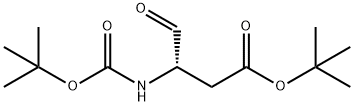 (S)-tert-butyl 3-((tert-butoxycarbonyl)amino)-4-oxobutanoate Structure