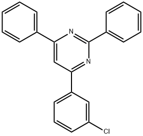 4-(3-chlorophenyl)-2,6-diphenylpyrimidine Structure