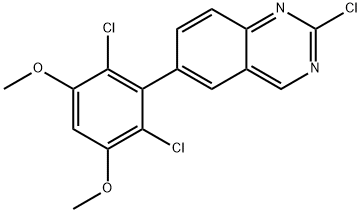 2-chloro-6-(2,6-dichloro-3,5-dimethoxyphenyl)quinazoline 구조식 이미지
