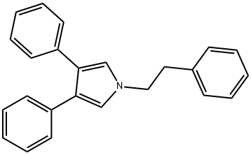 1-phenethyl-3,4-diphenyl-1H-pyrrole Structure