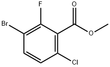 Methyl3-bromo-6-chloro-2-fluorobenzoate 구조식 이미지