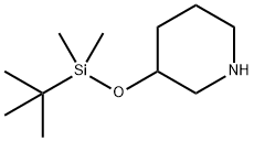 3-(tert-butyldimethylsilyloxy)piperidine Structure