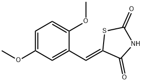 (5Z)-5-(2,5-dimethoxybenzylidene)-1,3-thiazolidine-2,4-dione Structure