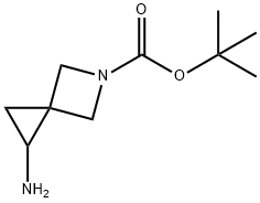 tert-butyl 1-amino-5-azaspiro[2.3]hexane-5-carboxylate 구조식 이미지