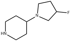 4-(3-Fluoro-pyrrolidin-1-yl)-piperidine Structure