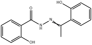 (E)-2-hydroxy-N'-(1-(2-hydroxyphenyl)ethylidene)benzohydrazide 구조식 이미지