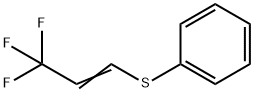 [(3,3,3-Trifluoro-1-propenyl)thio]benzene Structure