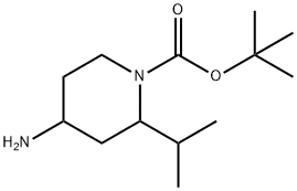tert-butyl 4-amino-2-isopropylpiperidine-1-carboxylate 구조식 이미지