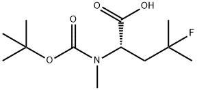 L-Leucine, N-[(1,1-dimethylethoxy)carbonyl]-4-fluoro-N-methyl- Structure