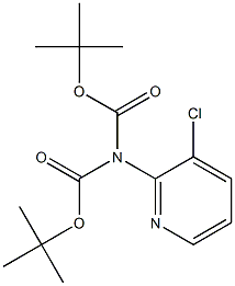 2-(Di-Boc-amino)-3-chloro-pyridine 구조식 이미지