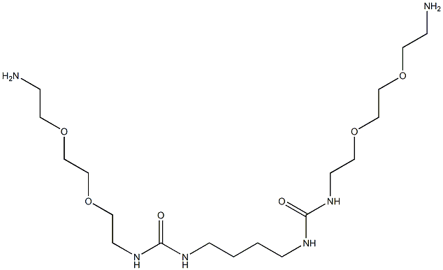 1,1'-(butane-1,4-diyl)bis(3-(2-(2-(2-aminoethoxy)ethoxy)ethyl)urea) 구조식 이미지