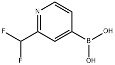 (2-(Difluoromethyl)pyridin-4-yl)boronic acid Structure