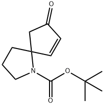 1-AZASPIRO[4.4]NON-6-ENE-1-CARBOXYLICACID,8-OXO-,1,1-DIMETHYLETHYLESTER Structure