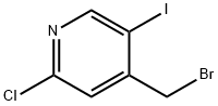 4-Bromomethyl-2-chloro-5-iodo-pyridine Structure