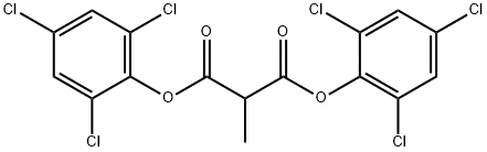 Bis(2,4,6-trichlorophenyl) Methylmalonate 구조식 이미지