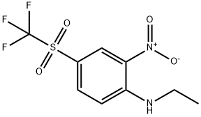 N-ethyl-2-nitro-4-((trifluoromethyl)sulfonyl)aniline Structure