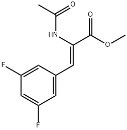 (Z)-METHYL 2-ACETAMIDO-3-(3,5-DIFLUOROPHENYL)ACRYLATE Structure