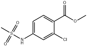 methyl 2-chloro-4-(methylsulfonamido)benzoate 구조식 이미지