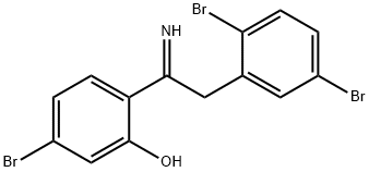 Phenol, 5-bromo-2-[2-(2,5-dibromophenyl)-1-iminoethyl]- Structure