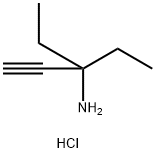 1,1-Diethyl-prop-2-ynylamine hydrochloride 구조식 이미지