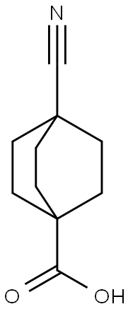 4-Cyanobicyclo[2.2.2]octane-1-carboxylicacid 구조식 이미지