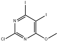 2-Chloro-4,5-diiodo-6-methoxypyrimidine Structure