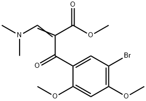 methyl 2-(5-bromo-2,4-dimethoxybenzoyl)-3-(dimethylamino)acrylate Structure