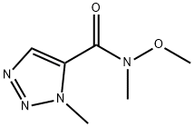 N-methoxy-N-1-dimethyl-1H-1,2,3-triazole-5-carboxamide 구조식 이미지