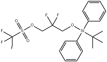 3-((tert-butyldiphenylsilyl)oxy)-2,2-difluoropropyl trifluoromethanesulfonate Structure