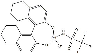 1,1,1-Trifluoro-N-[(11bR)-8,9,10,11,12,13,14,15-octahydro-4-oxidodinaphtho[2,1-d:1',2'-f][1,3,2]dioxaphosphepin-4-yl]-methanesulfonamide Structure