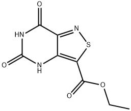 에틸5,7-디히드록시이소티아졸로[4,3-d]피리미딘-3-카르복실레이트 구조식 이미지