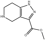4,5,6,7-Tetrahydro-1H-pyrazolo[4,3-c]pyridine-3-carboxylic acid methyl ester Structure