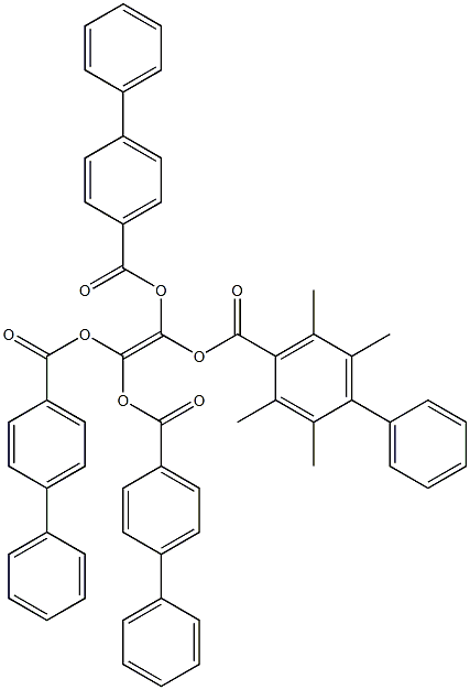 tetramethyl 4',4'',4''',4''''-(ethene-1,1,2,2-tetrayl)tetrabiphenyl-4-carboxylate 구조식 이미지