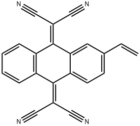 2,2'-(2-Vinylanthracene-9,10-diylidene)dimalononitrile 구조식 이미지