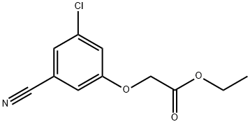Acetic acid, 2-(3-chloro-5-cyanophenoxy)-, ethyl ester 구조식 이미지