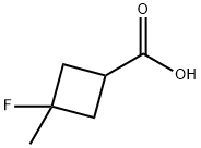 cyclobutanecarboxylic acid, 3-fluoro-3-methyl- Structure