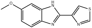 6-methoxy-2-(4-thiazolyl)-1H-benzimidazole 구조식 이미지