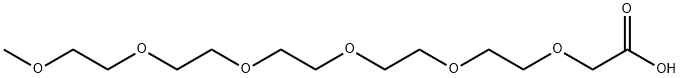 [2-[2-[2-[2-(2-Methoxyethoxy)ethoxy]ethoxy]ethoxy]ethoxy]acetic acid 구조식 이미지