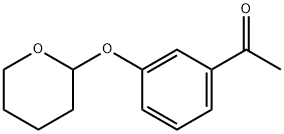 1-[3-[(tetrahydro-2H-pyran-2-yl)oxy]phenyl]ethanone 구조식 이미지