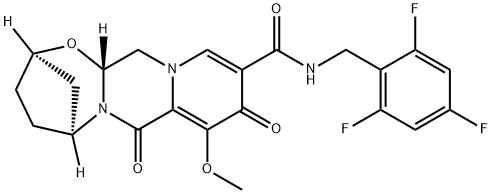 (2R,5S,13aR)-8-methoxy-7,9-dioxo-N-(2,4,6-trifluorobenzyl)-2,3,4,5,7,9,13,13a-octahydro-2,5-methanopyrido[1',2':4,5]pyrazino[2,1-b][1,3]oxazepine-10-carboxamide 구조식 이미지