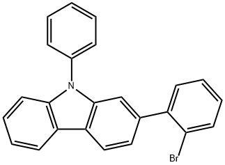 2-(2-BroMophenyl)-9H-phenylcarbazole Structure