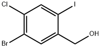 (5-Bromo-4-chloro-2-iodo-phenyl)-methanol Structure