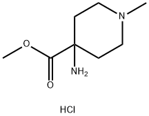 methyl 4-amino-1-methylpiperidine-4-carboxylate hydrochloride Structure