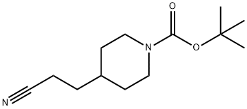 tert-butyl 4-(2-cyanoethyl)piperidine-1-carboxylate Structure