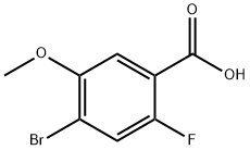 4-Bromo-2-fluoro-5-methoxy-benzoic acid Structure