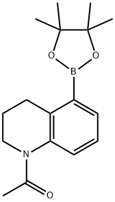 1-(5-(4,4,5,5-tetramethyl-1,3,2-dioxaborolan-2-yl)-3,4-dihydroquinolin-1(2H)-yl)ethanone 구조식 이미지