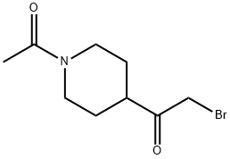 1-(1-acetyl-4-piperidinyl)-2-bromoEthanone 구조식 이미지