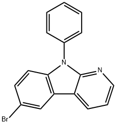 9H-Pyrido[2,3-b]indole, 6-bromo-9-phenyl- Structure