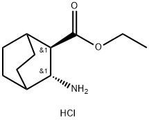 Bicyclo[2.2.2]octane-2-carboxylicacid,3-amino-,ethylester,hydrochloride 구조식 이미지